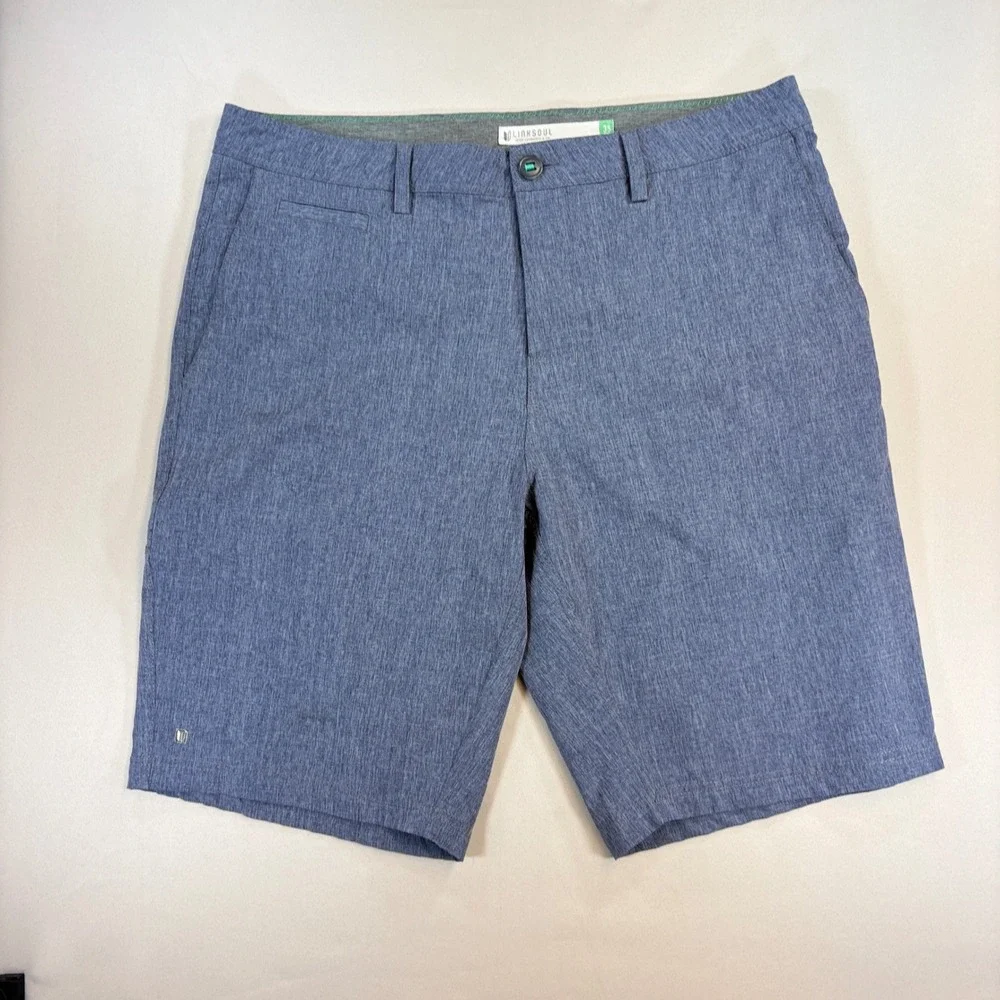 Linksoul Boardwalker Shorts Mens 35 Heather Blue 10